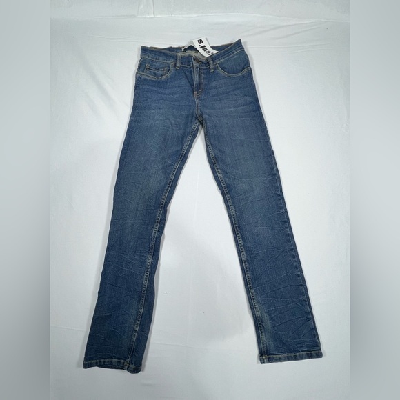 Levi's 502 Blue Straight Leg Jeans Classic Style - Picture 1 of 6